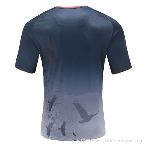 Mens Dry Fit Rugby Wear T Shirt